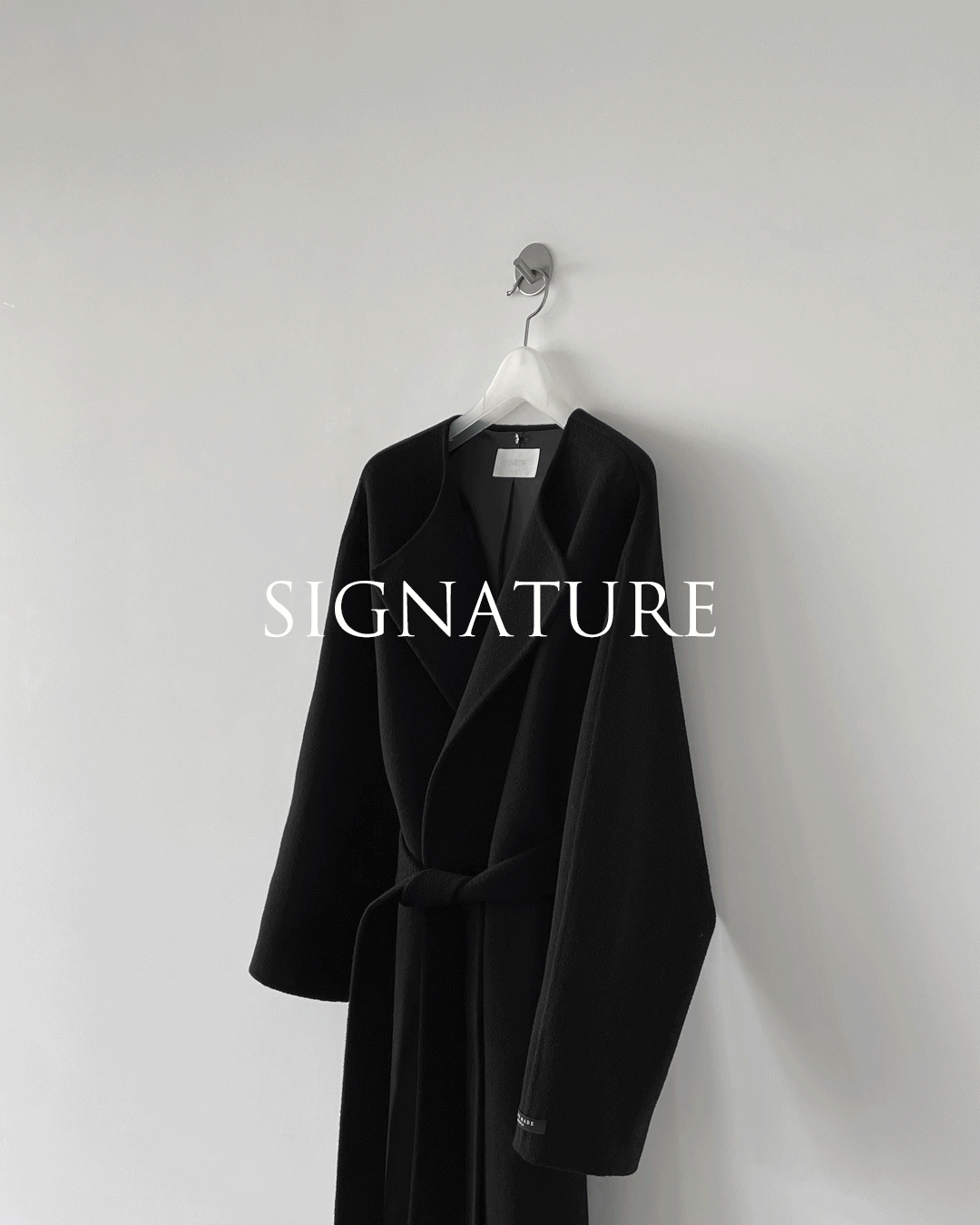 Signature robe handmade coat (black ver.)